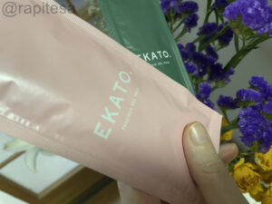 EKATO(エカト）炭酸ガスパック溶剤1と2背景花