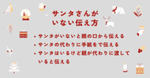 サンタさんがいない伝え方